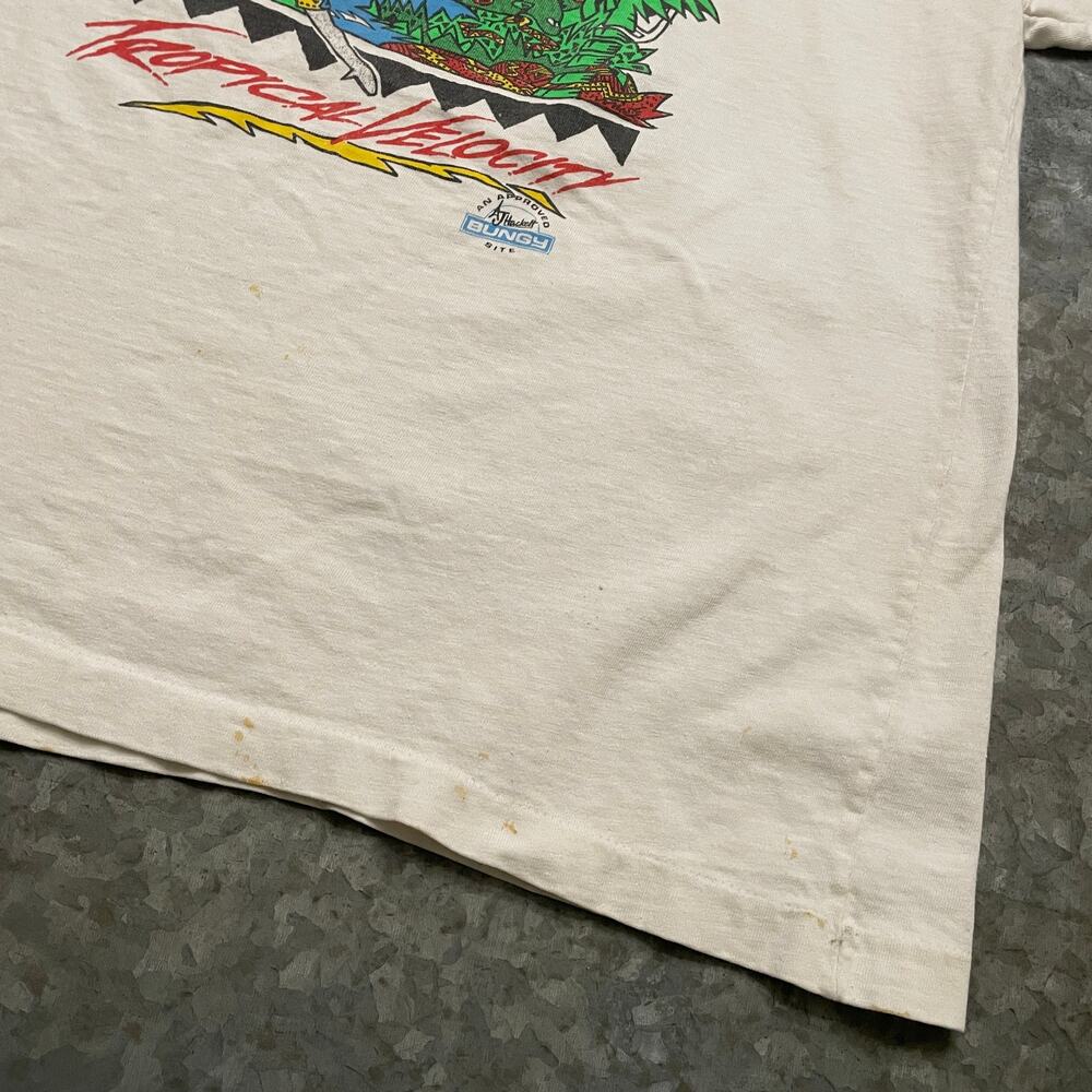 Vintage AJ Hackett Kuranda Bungy Tropical Velocity Cairns Australia Shirt Medium - Picture 6 of 16
